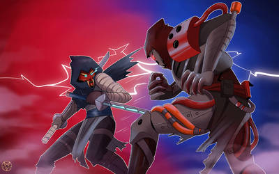 Blue Saber vs Lockdown