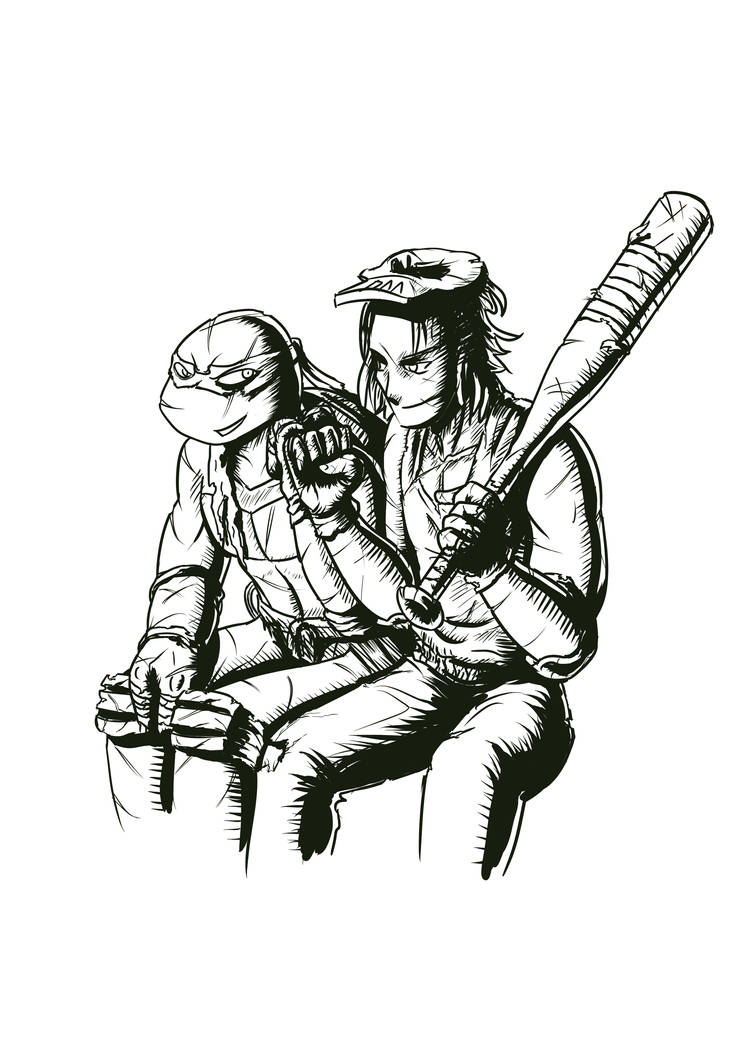 Tmnt Casey Raph 1 by Dragona15 on DeviantArt