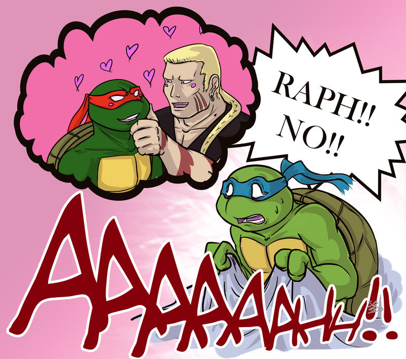 Tmnt crack pairing Raph n Hun