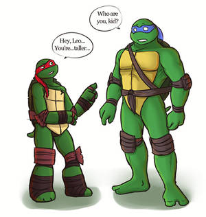 tmnt 2k12Raph meets 2k3Leo