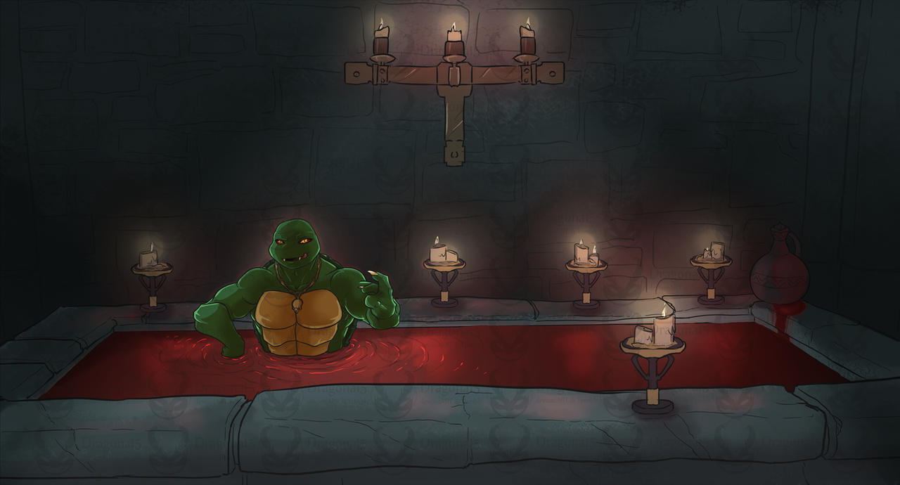 Grayscale Vampire Raphael TMNT Comish - Vampire Lord Raphael by Dragona15 on DeviantArt