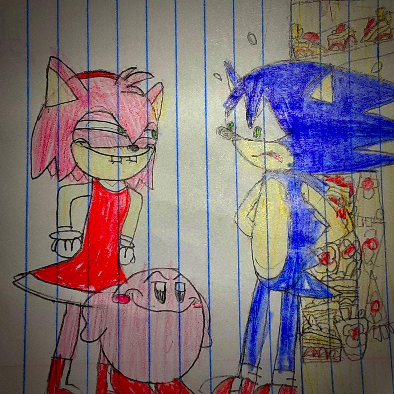 Oodles of Doodles — sonic not liking amy's strawberry shortcake is