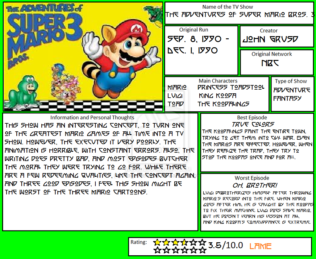 Super mario online bros 3 review
