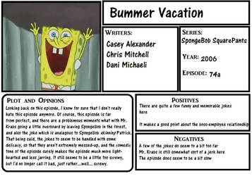 Bummer Vacation re-review