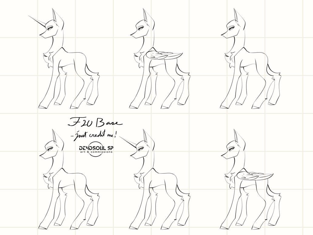 MLP F2U Adopt Base by De4dsoulSP on DeviantArt