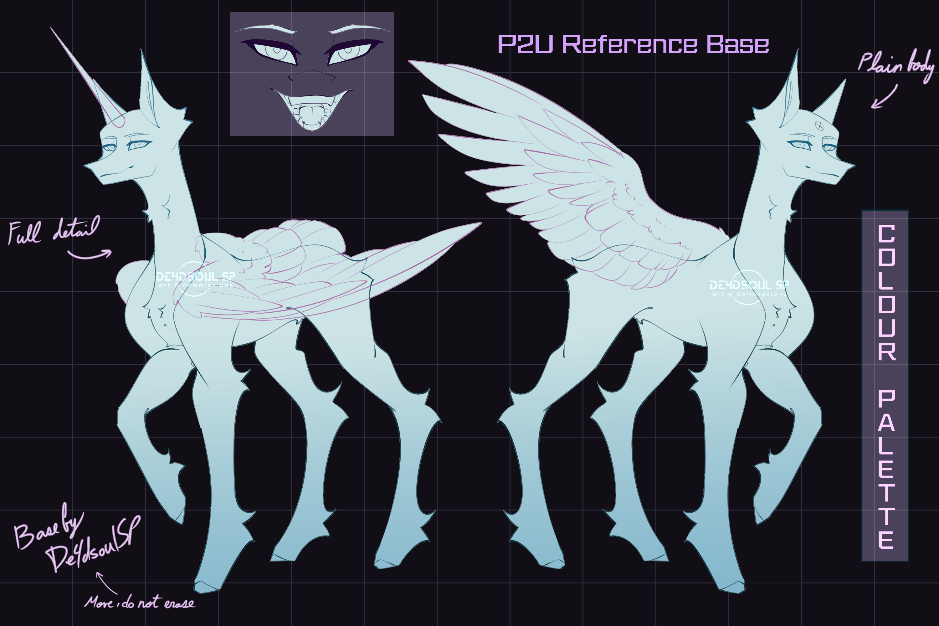 P2U MLP Reference Sheet Base by De4dsoulSP on DeviantArt