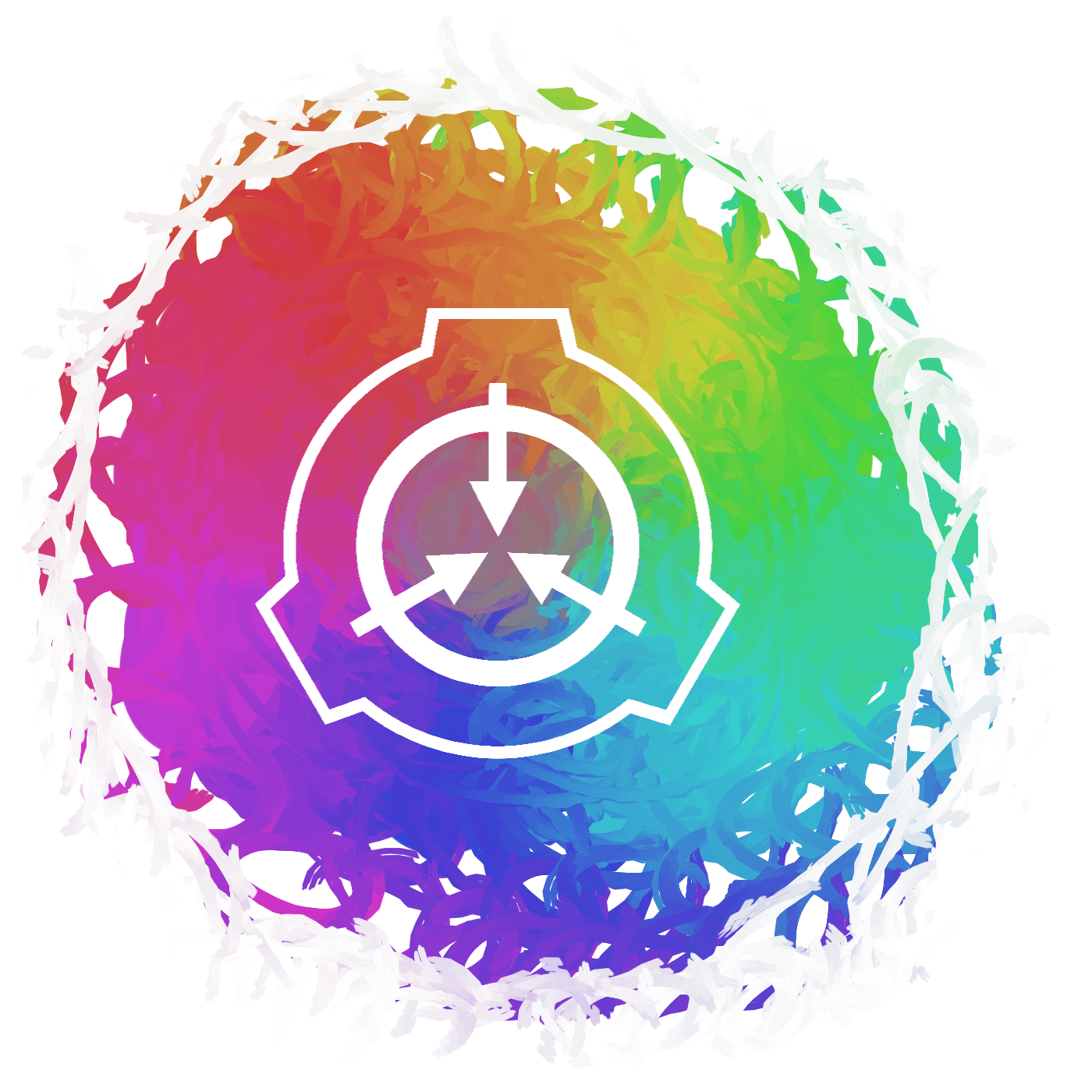 The Scp Symbol - Scp Foundation Emoji,Rainbow Flag Crossed Out