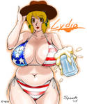 Lydia 4th of July by SpeedysSketchbook