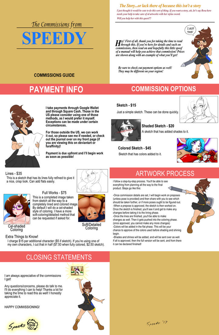 Commission Guide - 2017 by SpeedysSketchbook on DeviantArt