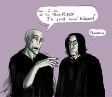 Voldie and Snape talk