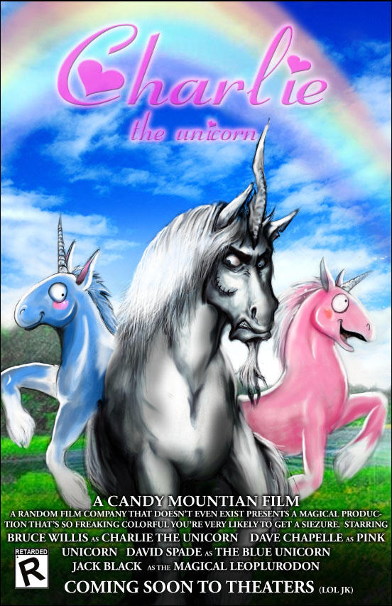 Charlie The Unicorn Poster By Peachiekeenie On Deviantart