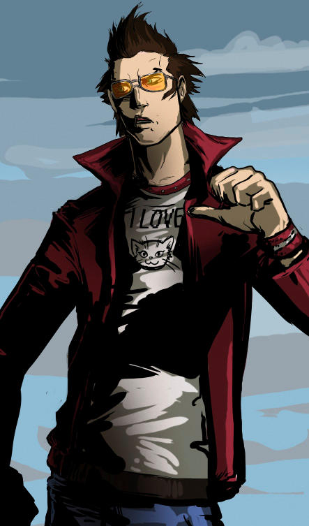 Travis Touchdown by peachiekeenie on DeviantArt