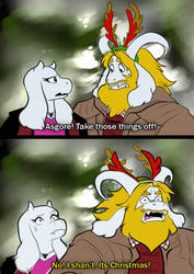 Asgore in the Christmas spirit