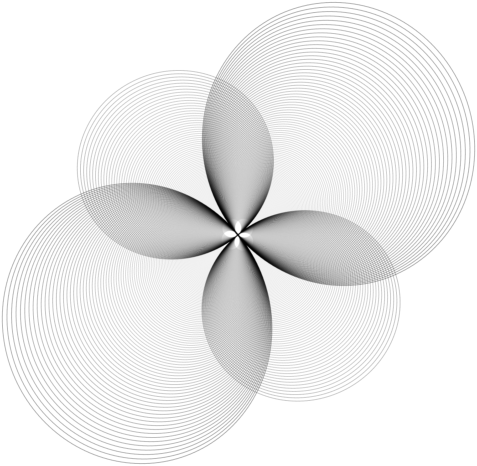 Fractal 009: BW flower