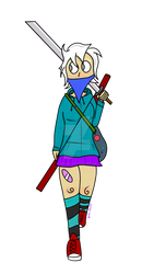 Generic Cyberpunk Apocalypse Girl (With Sword)