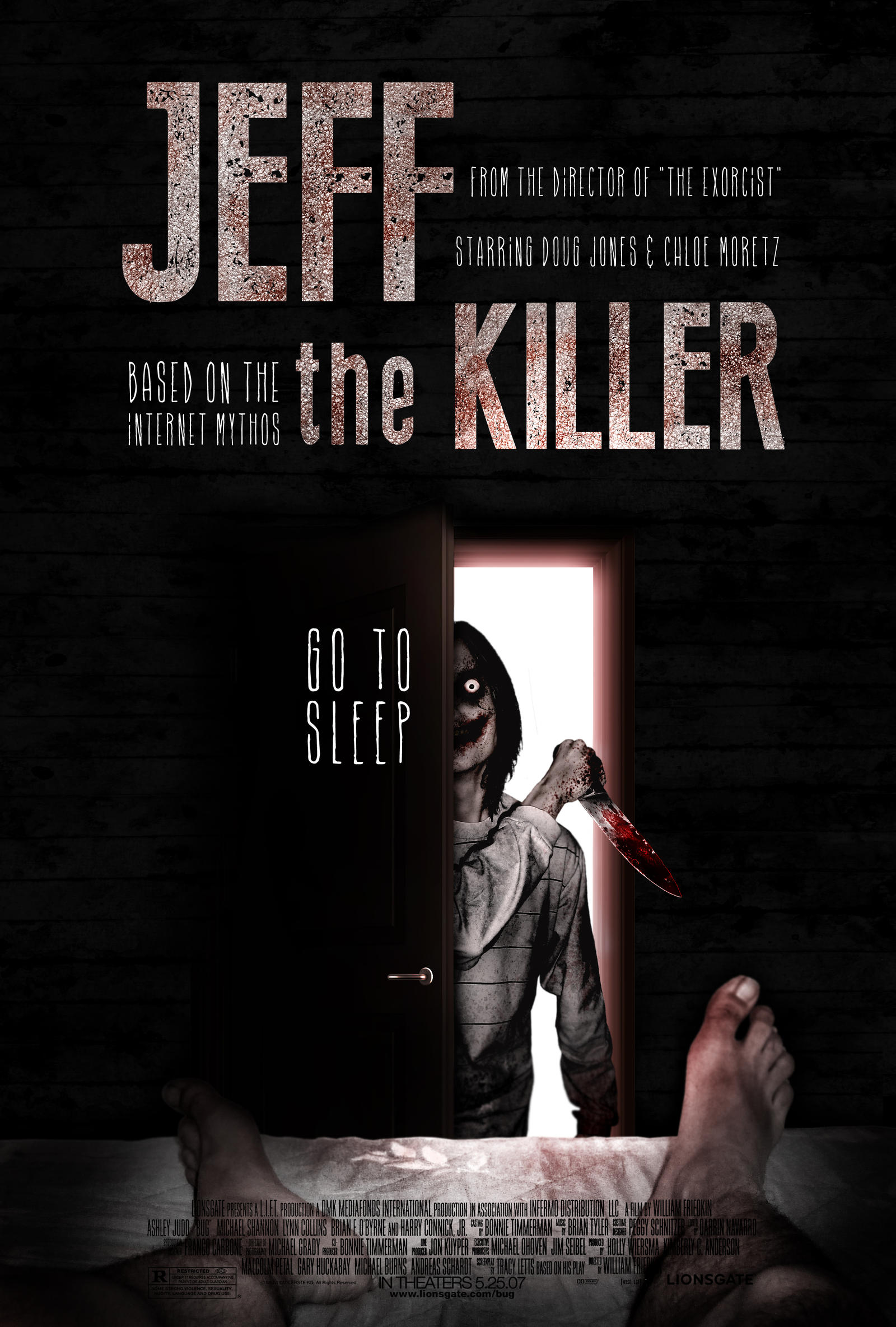 Jeff The Killer Creepypasta Poster Print