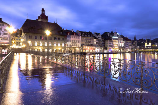 Reflective Bridge in Lucern