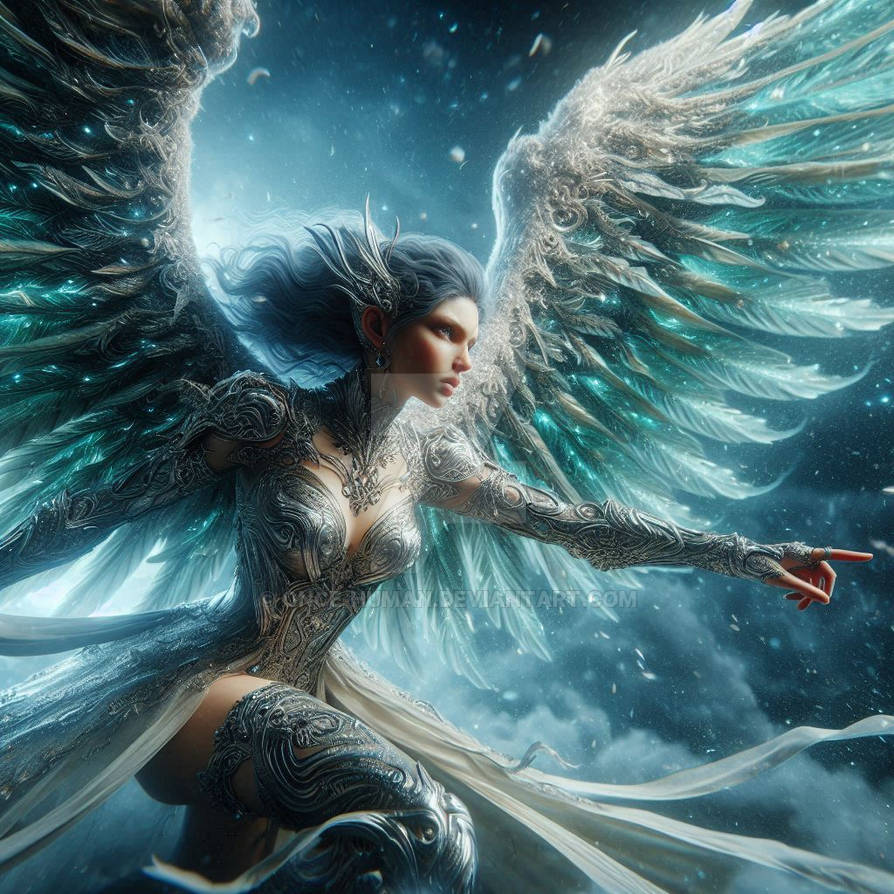 Angelic Worldscape Angelic Skies by once-human on DeviantArt