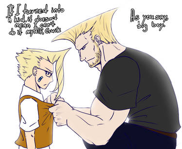 Daddy Guile and smol Nash