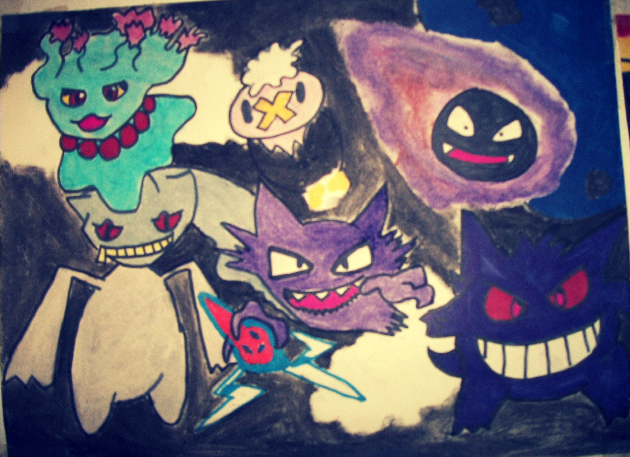 Pokemon Ghost Type Scene by whatsername21018 on DeviantArt
