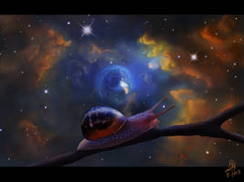 Snail trip to the Bubble Nebula