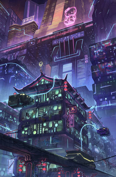 Cyberpunk Anime Wallpaper by Pikswell on DeviantArt