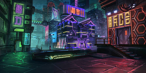 Cyberpunk Game Project - Main Screen