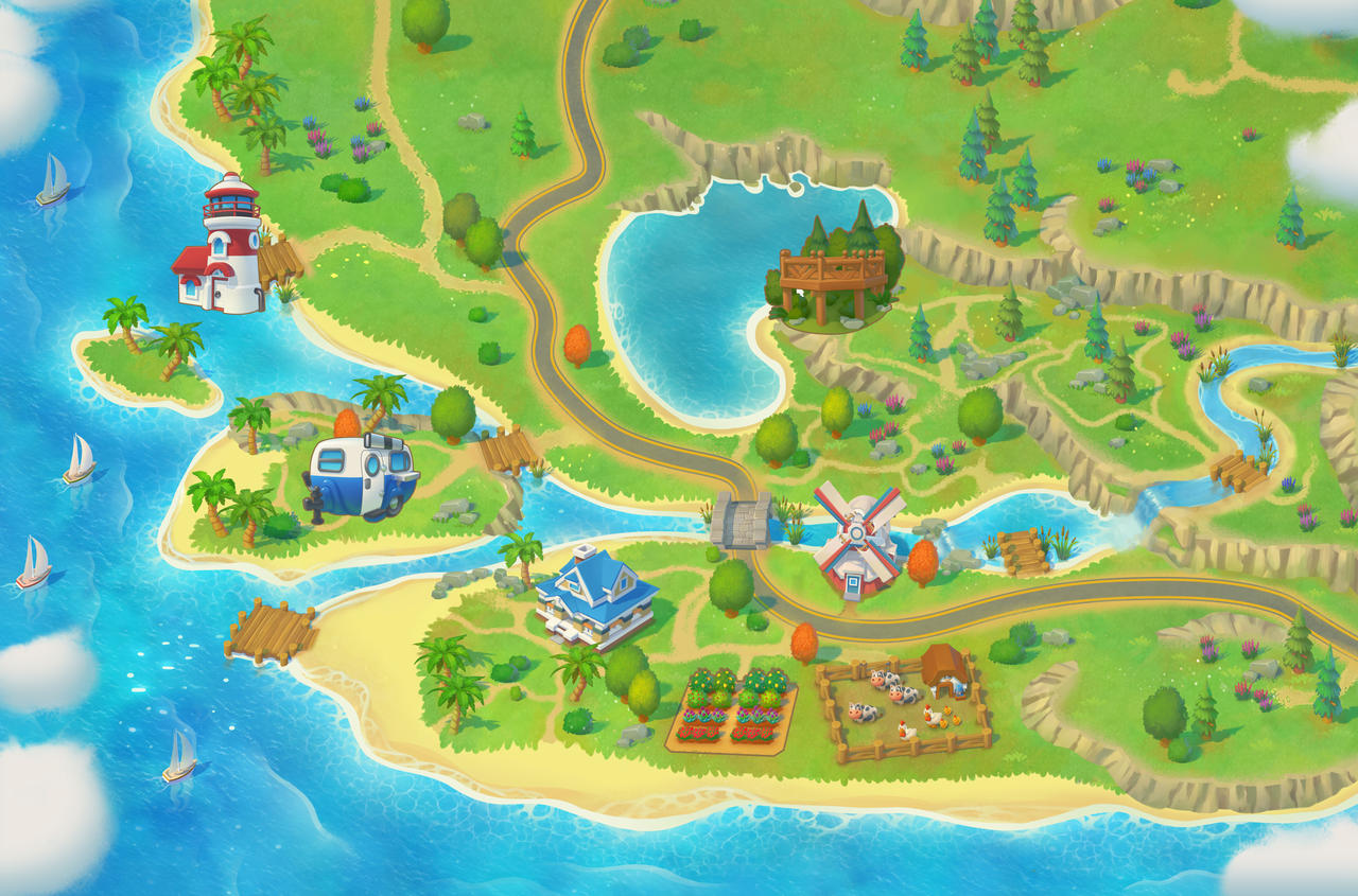 Simple Map Mobile Game Map Design - Farm Mobile Game by PedroDeElizalde on DeviantArt