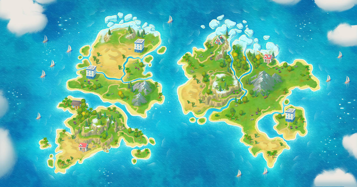 Simple Map Mobile Game Map Design - Mobile Game by PedroDeElizalde on DeviantArt