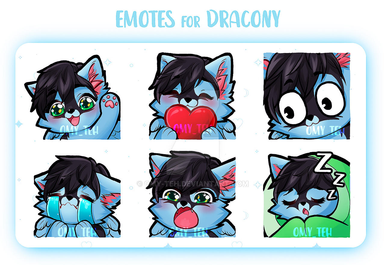 Emotes pack for Dracony by omy-teh on DeviantArt