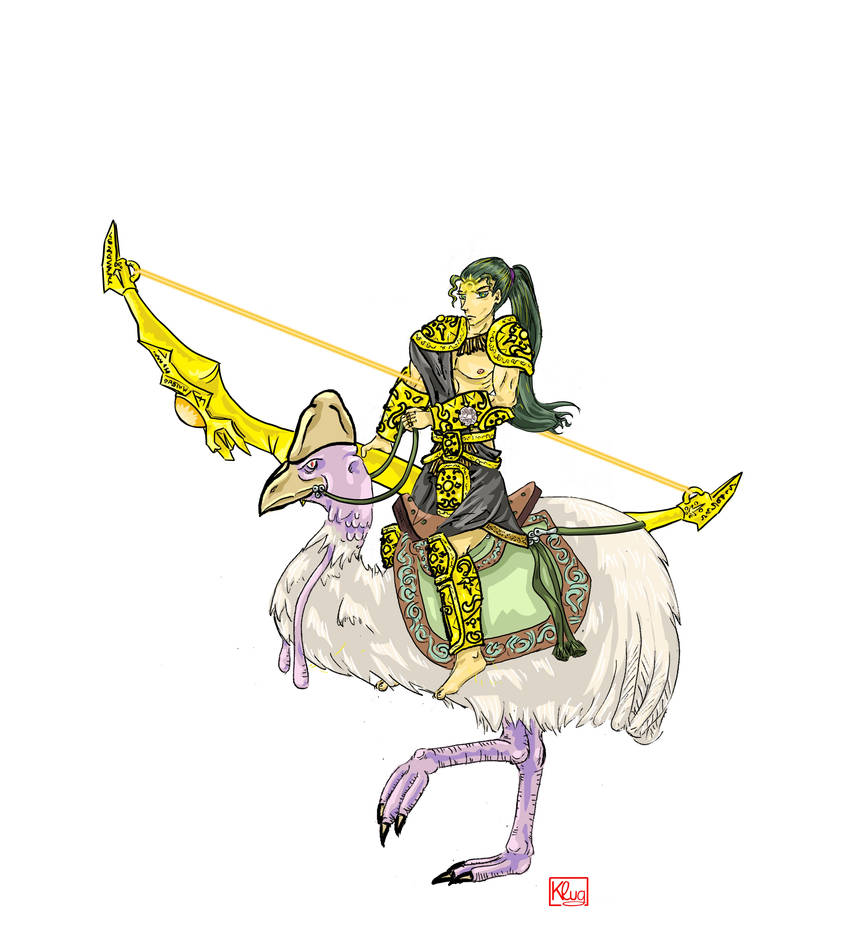 Exalted: solar dawn caste mounted (Lu Bao) by Klugdunum on DeviantArt