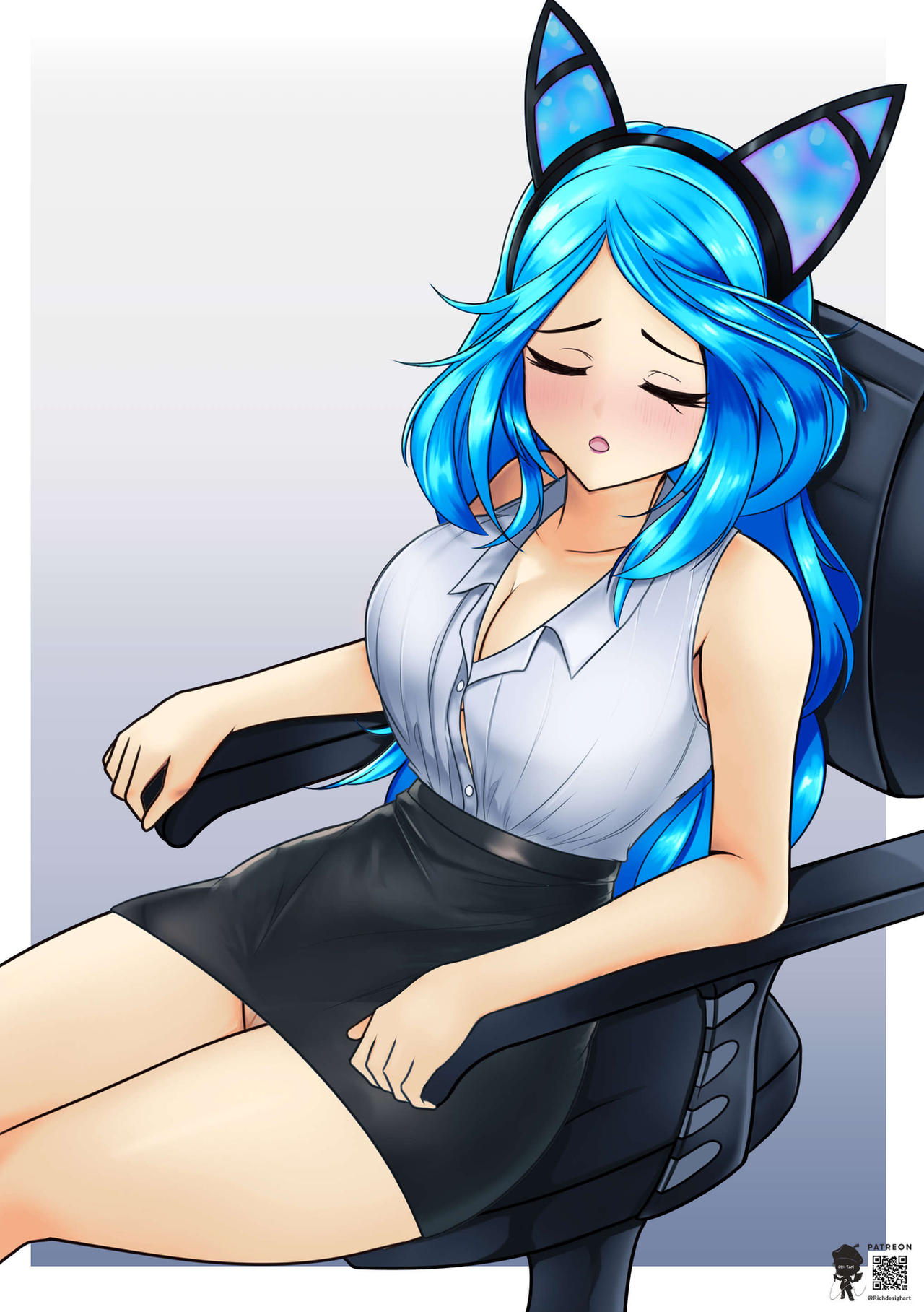 Silvervale Model |R|Request : Vtuber Silvervale by RichDesignArt777 on DeviantArt