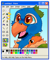 [COMMISSION] unRuleaBird ms paint