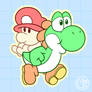 Baby Mario and Yoshi