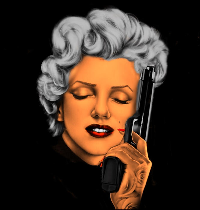 Marilyn Monroe Gangster by 4and4 on DeviantArt