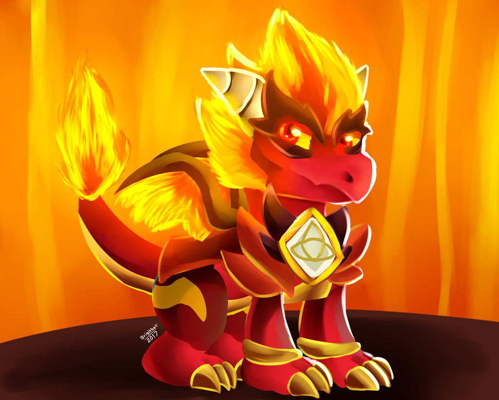 Baby Pure Flame Dragon by FanDragonBrigitha on DeviantArt