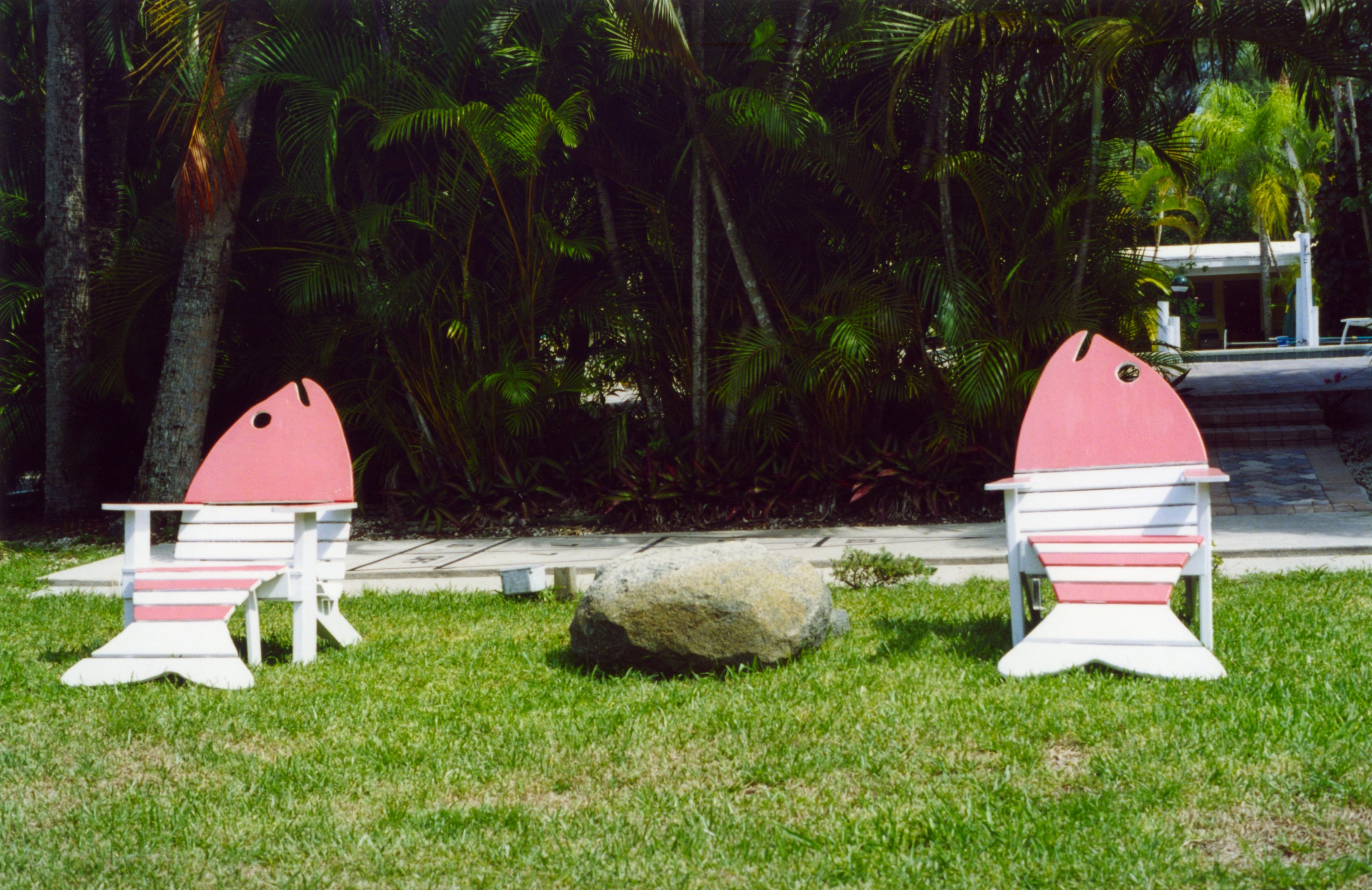 Sanibel Fish Beachchairs Stock