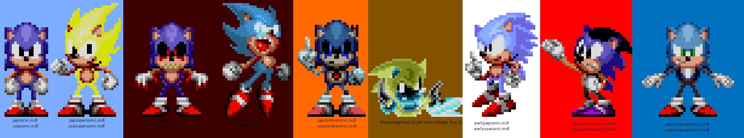 First Sonic Model Classic Sonic Model Pack Idea by russellsterlingdyer on DeviantArt