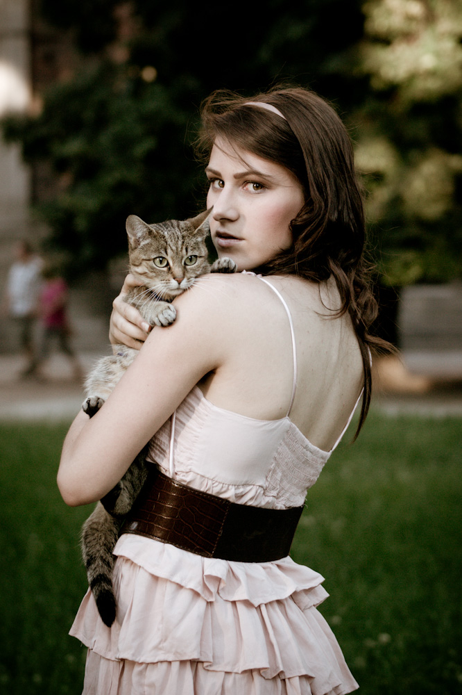 Girl with cat V