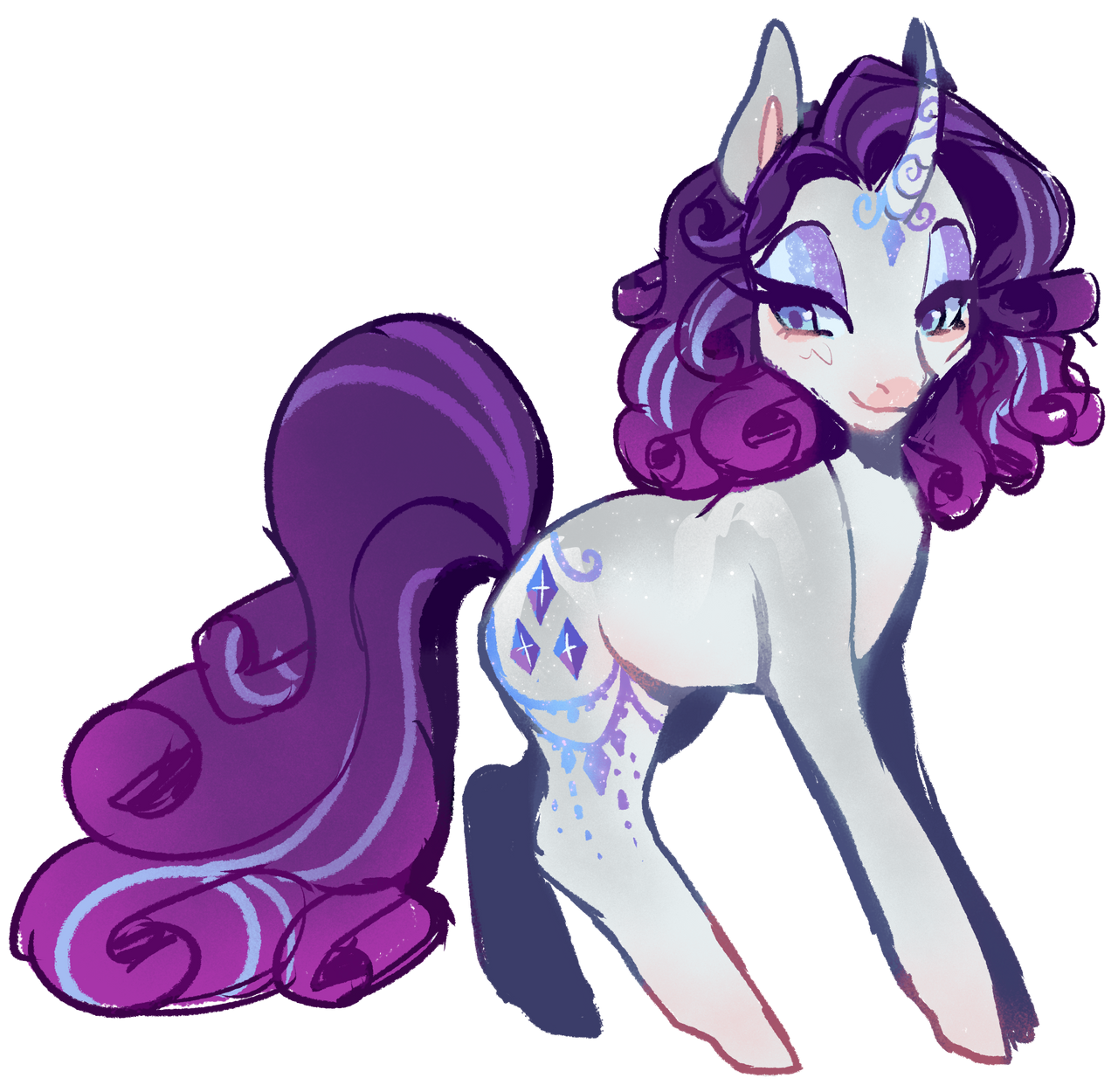 Wonder Rarity Deviantart Rarity redesign by KamodoDraws030 on DeviantArt