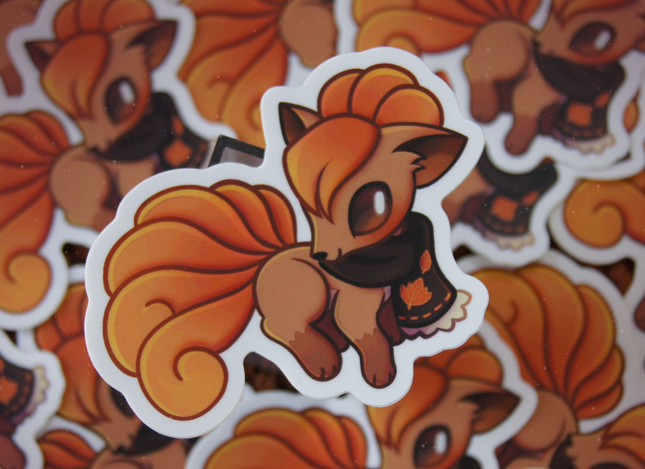 Etsy fall vulpix sticker! by KamodoDraws030 on DeviantArt