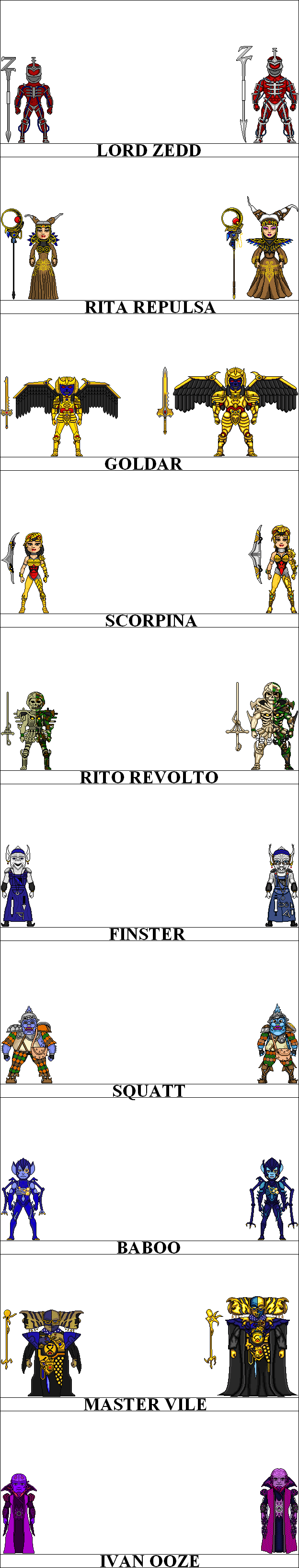 Mmpr Evolution MMPR Micro Hero Evolution by MegaZeo on DeviantArt