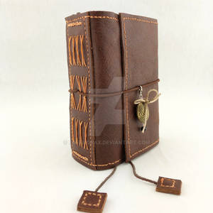 Travelers Journal Rustic Calfskin Leather Journal