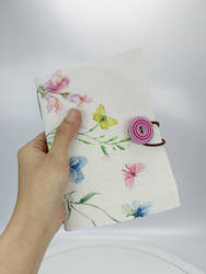 A5 Junk Journal Handmade Notebook w/ Floral Cover