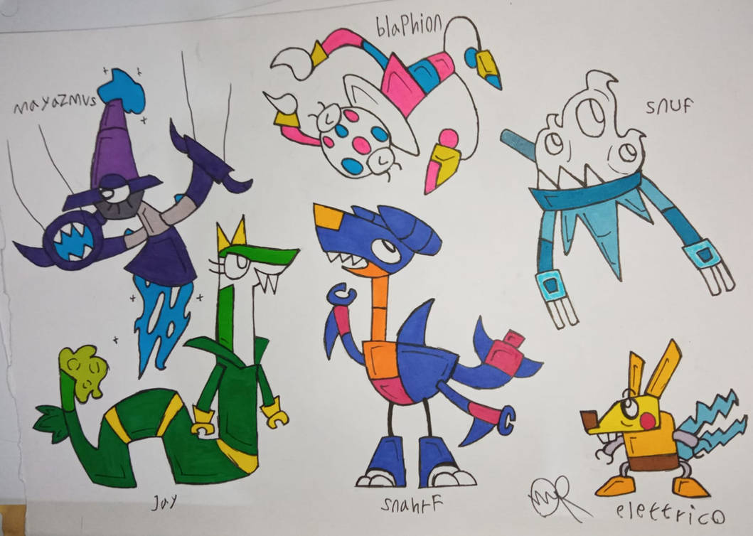 Pokemon X Mixels Character Designs by ALUNTHE2or3 on DeviantArt