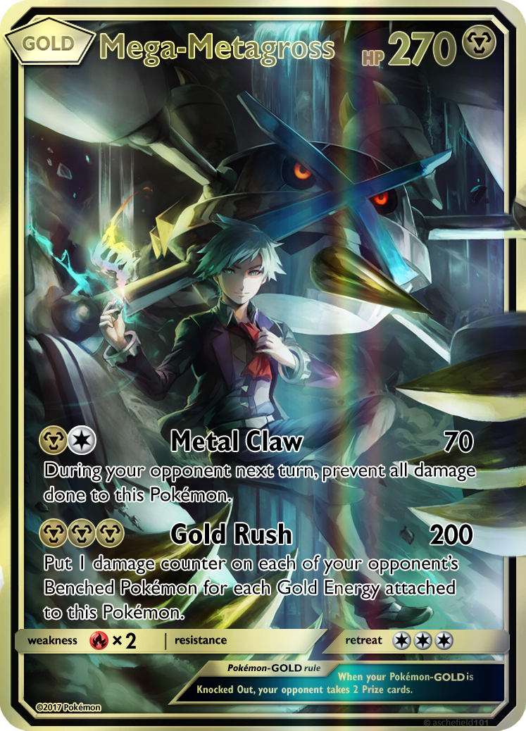 gold custom pokemon cards Made Mega Rayquaza EX MUR Full Art TCG Card OP PROXIES TCG clear acrylic holder that perfectly accentuates the stunning visual design and character artwork GOLD Mega-Metagross (foil)| Custom card