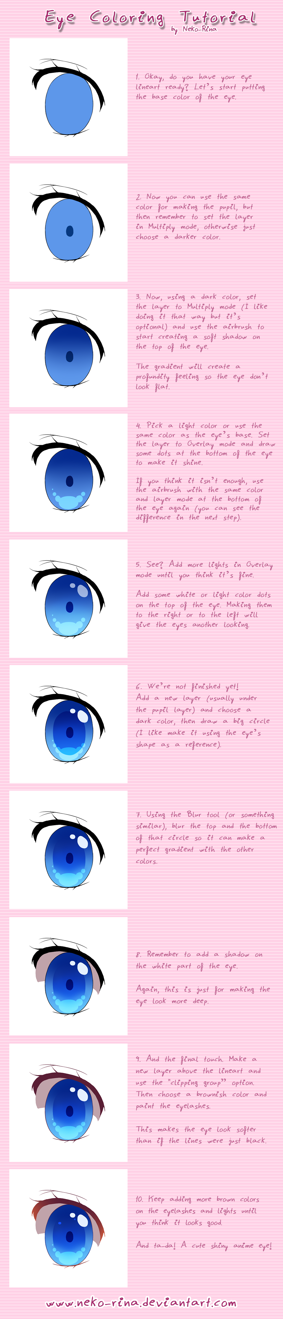 Coloring eyes
