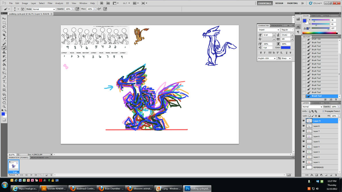 Animation Frames - WIP by ThePhantomDragon on DeviantArt