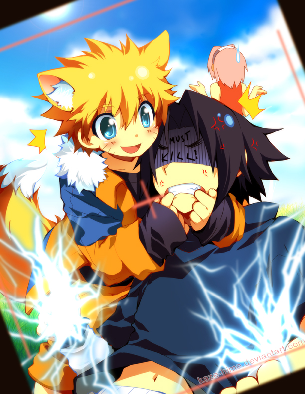 images Sasuke Cat Ears Manga smile sasuke by kaze hime on deviantart