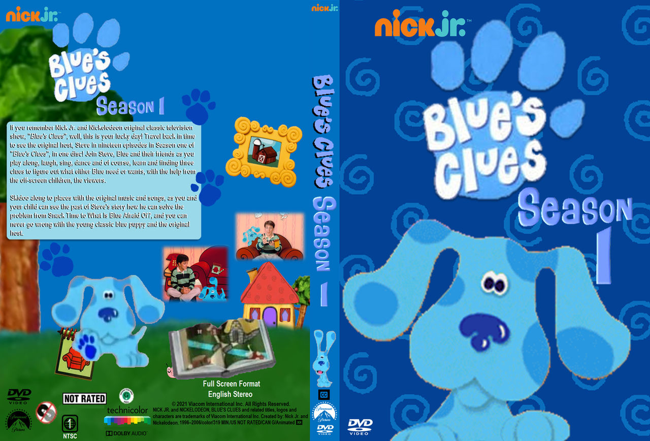 Blue's Clues Season 1 DVD Cover by PrincessCreation345 on DeviantArt
